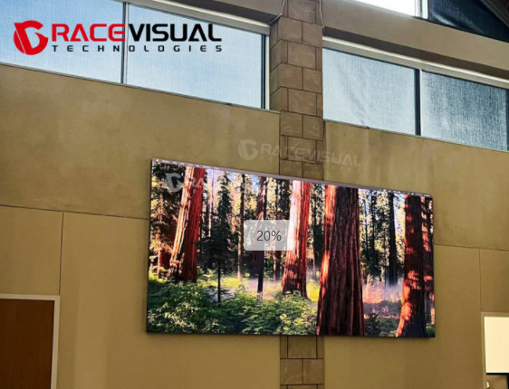 P1.86 GOB Indoor Wall mounted LED Dispaly, Magnetic Module, Front Service, 7680hz high refresh rate