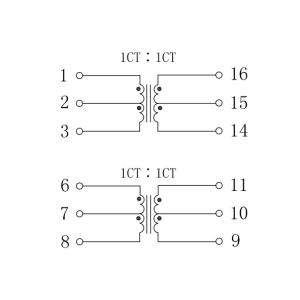 LP1197ANL POE Transformer , 1x 10/100Base-T Power Ethernet IEEE802.3af