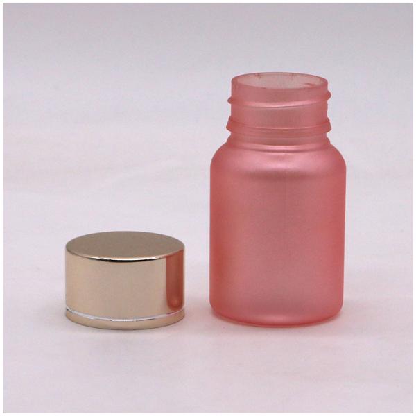 40ml PET Custom Service Plastic Pill Bottle with Frost Surface and Child Safety Cap