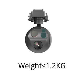 1.2KG Weight 30X Optical Zoom Tracking PTZ Drone Pod 640×512 Thermal Resolution