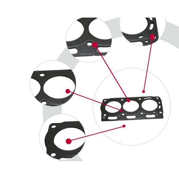 High Temperature Perkins Head Gasket , Perkins Diesel Engine Parts 3684E049