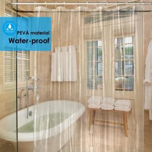 Wholesale Clear Transparent PEVA Plastic Waterproof Thick Disposable Shower