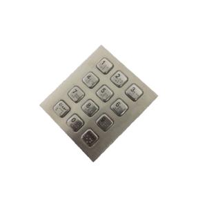 Quality RS232 Braiile Industrial Keypad Personalized Braille Symbols Long Key Stroke for sale