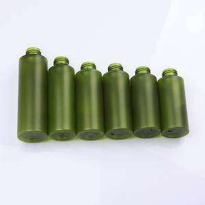 Eco friendly skincare bamboo cosmetic packaging with green PET bottle