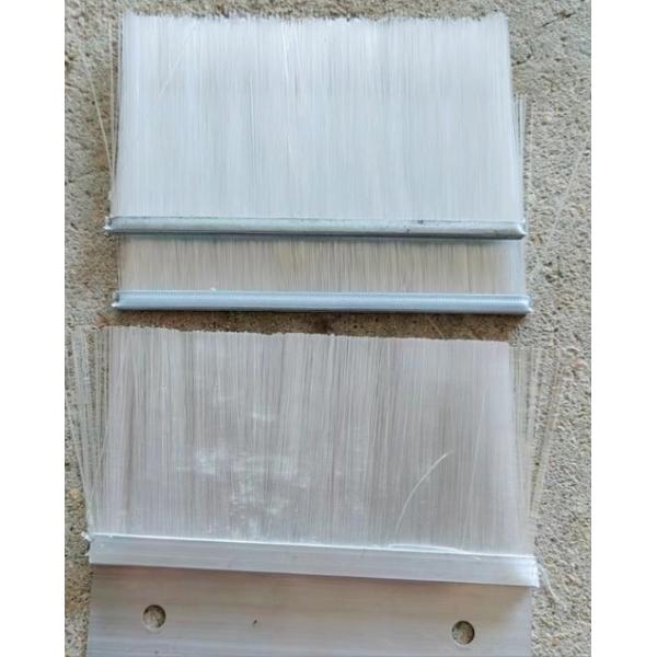 Buy Customized White Nylon Aluminum Alloy Brush Anti-Static Strip Brush at wholesale prices