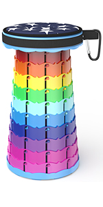 Portable Folding Stool Telescoping Stool Travel Stool Simple Stool Camping Stool Telescopic Stool