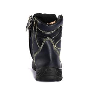 Anti Slip Brand Safety Shoes Nubuck Cow Leather Steel Toe Lace Up Shock