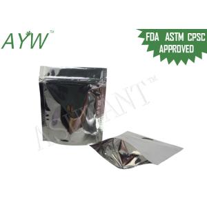 Stand Up Aluminum Resealable Foil Bags Glossy Pure For Tea / Coffee