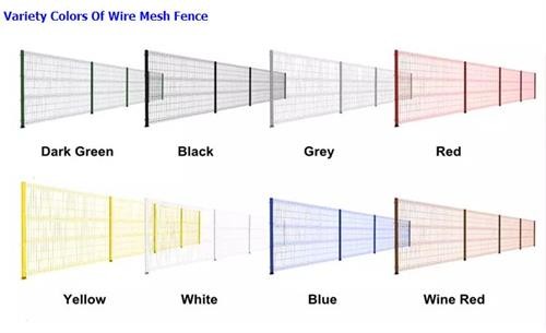 Green Welded Metal Triangle Fence Panel PVC Coated With Triangle Bends
