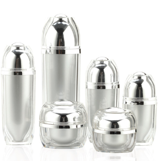 Buy Acrylic Screen Printing Airless Cosmetic Bottles For Personal Care at wholesale prices