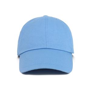 OEM Blue Color None Logo Cotton Fabric Baseball Cap