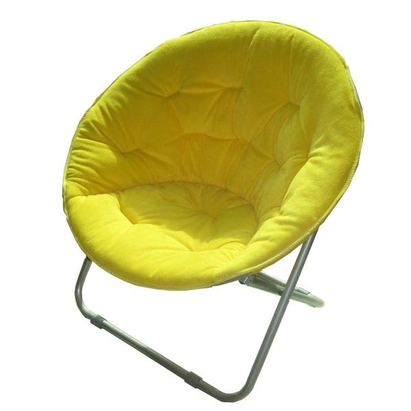 Buy Padded Cushion Moon Saucer Leisure Steel Camping Chair at wholesale prices