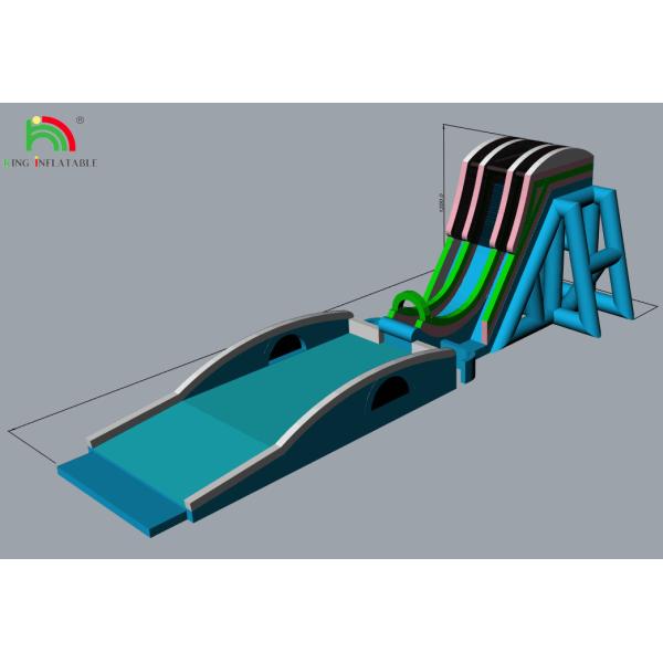 Custom Multiple Styles Inflatable Water Slide With Continuous Blower System