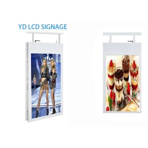 43 Inch Double Sided Kiosk , Ceiling Mount Indoor Display Signage For Advertisin