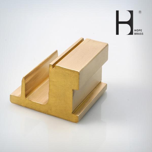 Buy C3604 Brass Extrusion Profiles , Anodizing Surface Brass U Profile at wholesale prices