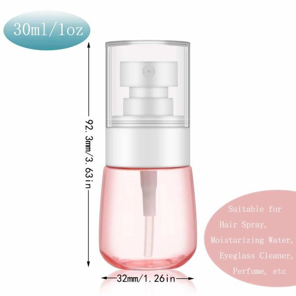 Small Size Cosmetic PETG Bottle 30 ML Portable Fine Mist Spray Bottle