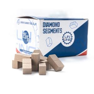 Golden Yellow Marble Cutting Segment 24*8*10mm Sandwich Layer Diamond Tip for