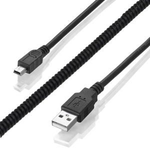 China High Quality Spring Coiled Data Charging Mini USB 2.0 Extension Charger Cable for Camera PS3 Camera on sale
