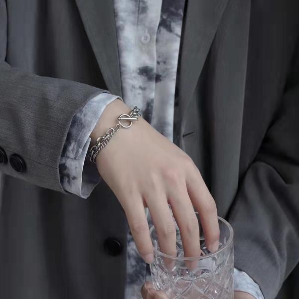 Stainless Steel Men Jewelry Bracelets 17cm 19cm Mens Stainless Steel Bracelets