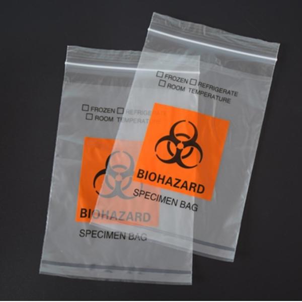 15*24.5cm Pathology Specimen Transport Bags Gravure Printing Lab Use