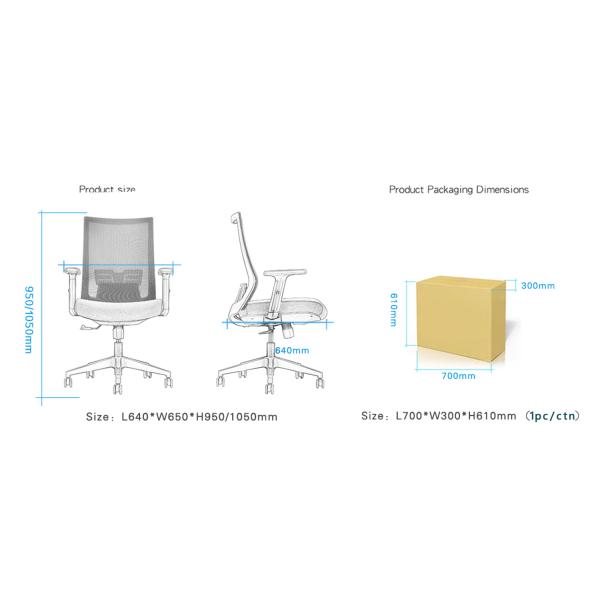 Stainless Steel Mid-back Mesh Executive Office Chair for Office Hotel Home and School