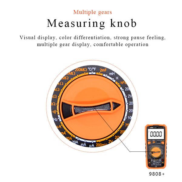 VC9808+ VICTOR Digital Multimeter 2000uF Capacimeter 10MHz Frequency