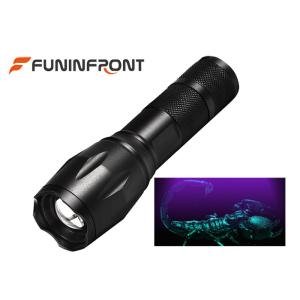 Buy cheap 3W Powerful 395NM UV LED Flashlight with Adjustable Focus for Scorpion Hunting from wholesalers