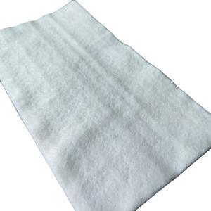 White Non Woven Geotextile 100% Polyester PET Staple Fiber Needle Punched 100g