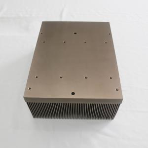 Gold Practical Skiving Heat Sink , High Power Bonded Fin Heatsinks