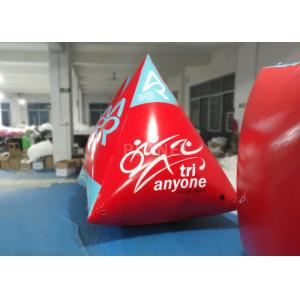 Safety Red Pyramid Inflatable Water Buoy Markers Customized Size EN14960