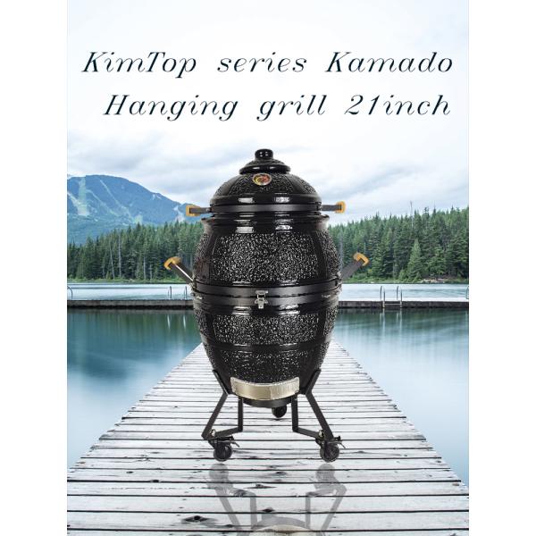 KIMSTONE New Product 21 Inch Tandoor Oven Charcoal Smoker Grill Outdoor Cooking Grill Wide Space High-efficiency Grill
