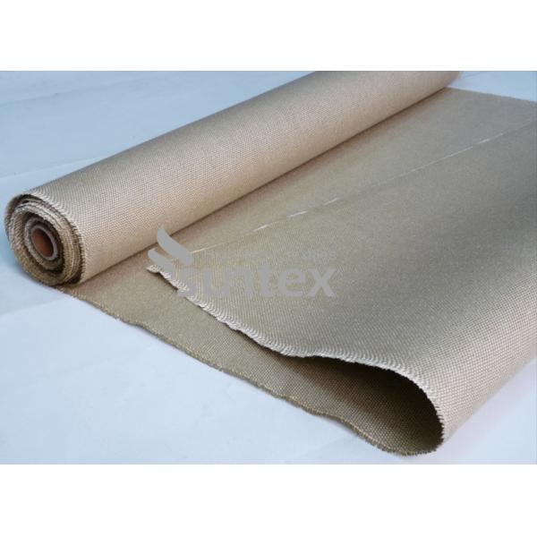 Abrasion Resistant Vermiculite Coated Fiberglass Fabric For Removable Insulation