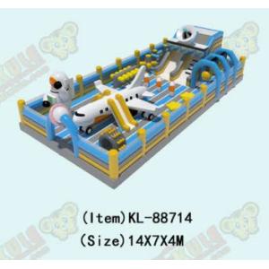 Children Fun Park Inflatable Air Plane With Slide For Rentals