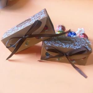 CMYK Rectangular Cardboard Chocolate Candy Wedding Fold Packaging Box Recyclable