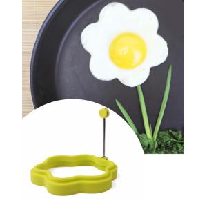 Non-slip Handle Silicone Flower Shape Fried Egg Ring Pancake Ring Mould