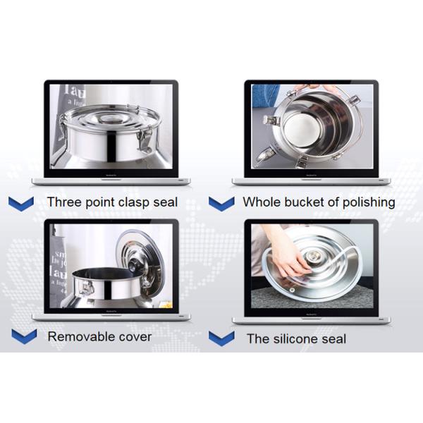 30L olive oil storage cow milking machine SUS304 grain storage milk can