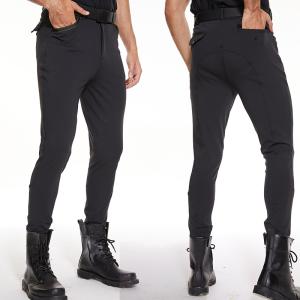 Quality Black High Waisted Jodhpurs Breeches Horse Riding Pants For Male 320gsm for sale