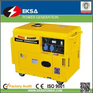 MIN portable EPD5000S silent diesel generator with canopy 5kva in EP186 engine
