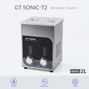 China GT SONIC Heated 2L Stainless Steel Ultrasonic Jewelry Cleaner on sale