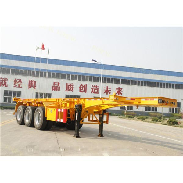 2 / 3 Axle Skeletal Semi Trailer , 40 Ton 20ft 40ft Skeletal Trailer