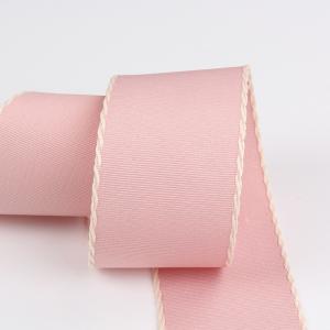 10mm-38mm Stitched Polyester Grosgrain Ribbon ISO9001 Solid Pattern