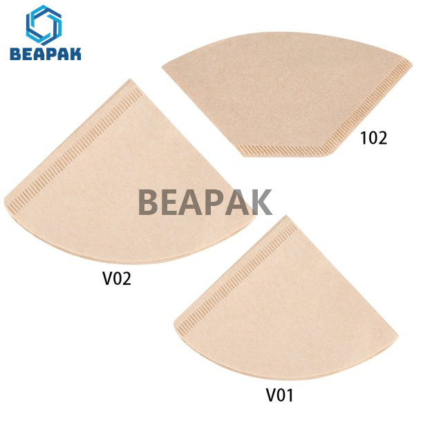 Buy Gravure Printing Wood Pulp Paper Coffee Filter Custom Logo at wholesale prices