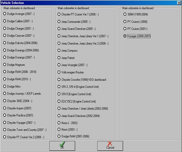FVDI software display 9
