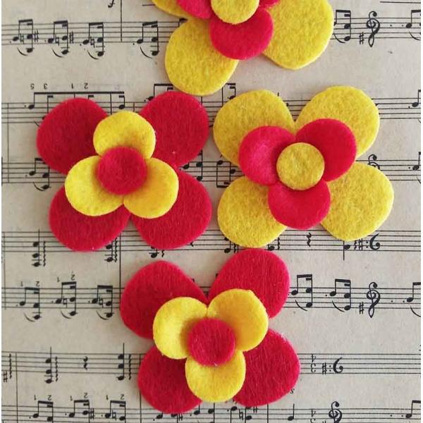 Buy Sewing Technic Fabric Craft Flowers Individual Toddler Girl Headbands at wholesale prices