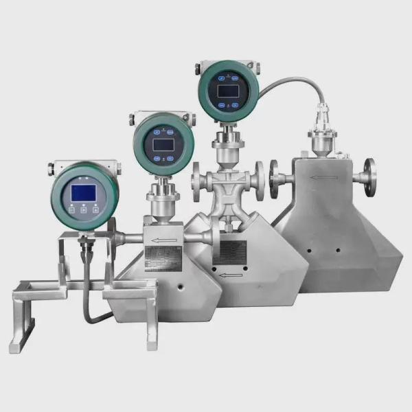 High Precision Mass Flow Meter For Liquid Oil Gas Coriolis Triangle Integral