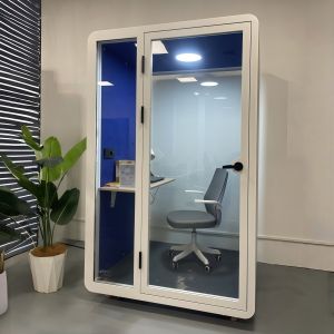 Quality Portable Soundproof Booth with High Sound Insulation and LED Lighting for Office Pods for sale