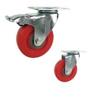 100mm Diameter 198LBS Capacity Swivel Medium Duty Casters With Covers