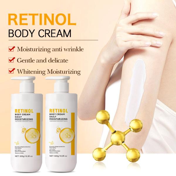 Private Brand Retinol Skin Tightening Moisturizing Whitening Body Lotion Coconut Oil Moisturizing Moisturizing Lotion OEM