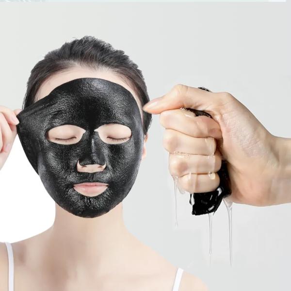 Black Activated Hydrating Sheet Mask Bamboo Charcoal Facial Mask