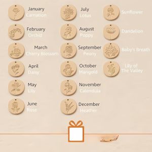 Handmade Personalized 18K Gold Plated Pendant Necklace with Link Chain for